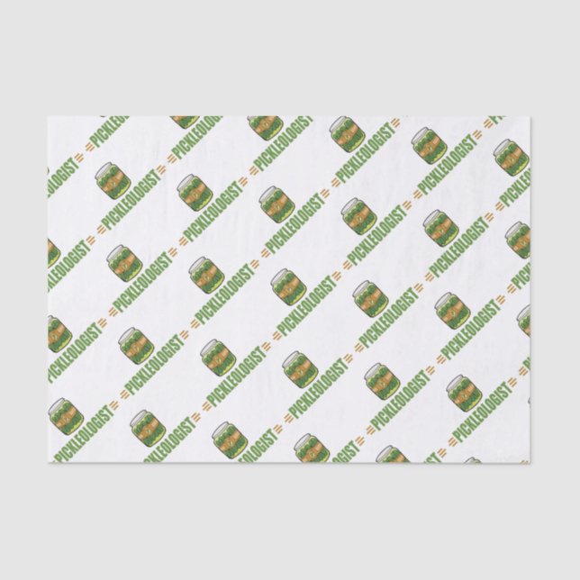 Papel De Seda PICKLEOLOGISTA Engraçado Pickles (Frente )