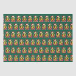 Papel De Seda Picles de Natal com Santa Hat