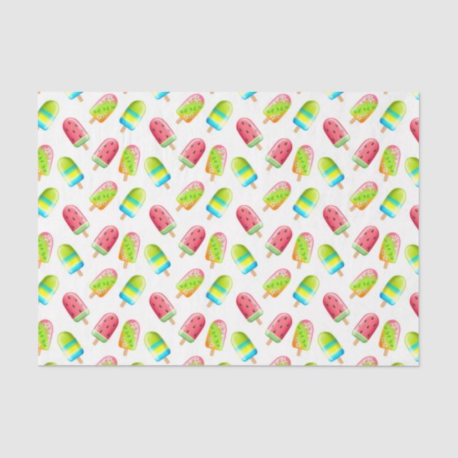 Papel De Seda Picolés Verdes 2 (Frente )