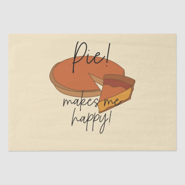 Papel De Seda Pie Me Faz Uma Pizza Feliz (Frente )