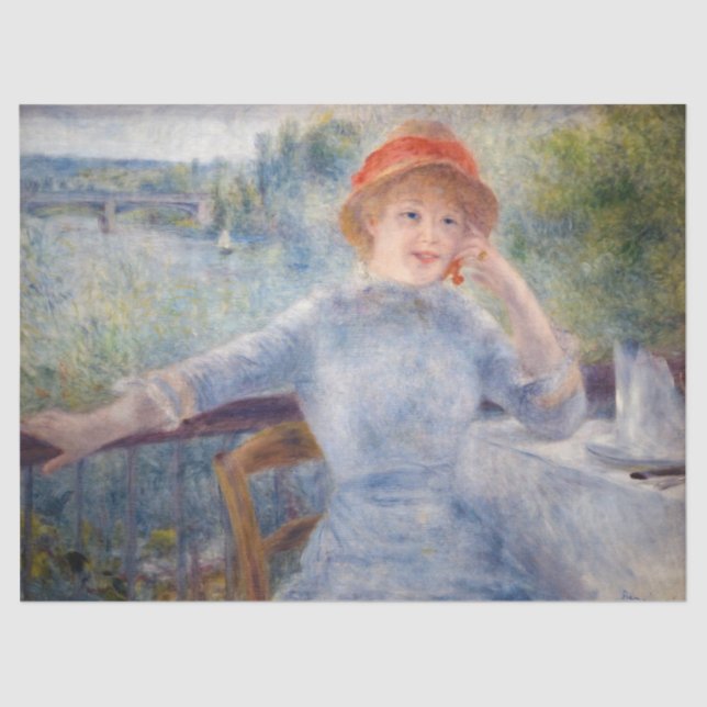 Papel De Seda Pierre Auguste Renoir - Alphonsine Fournaise (Frente )