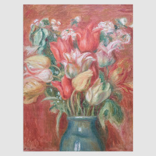 Papel De Seda Pierre-Auguste Renoir - Buquê de Tulipas