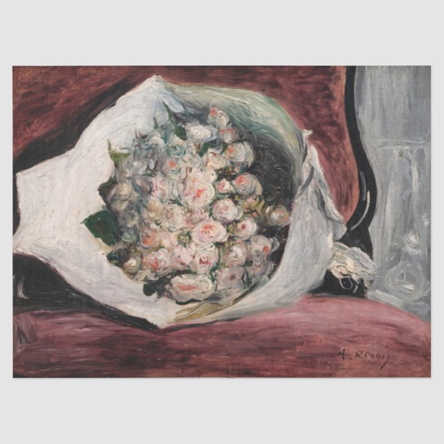 Papel De Seda Pierre-Auguste Renoir - Buquê numa Caixa (Frente )