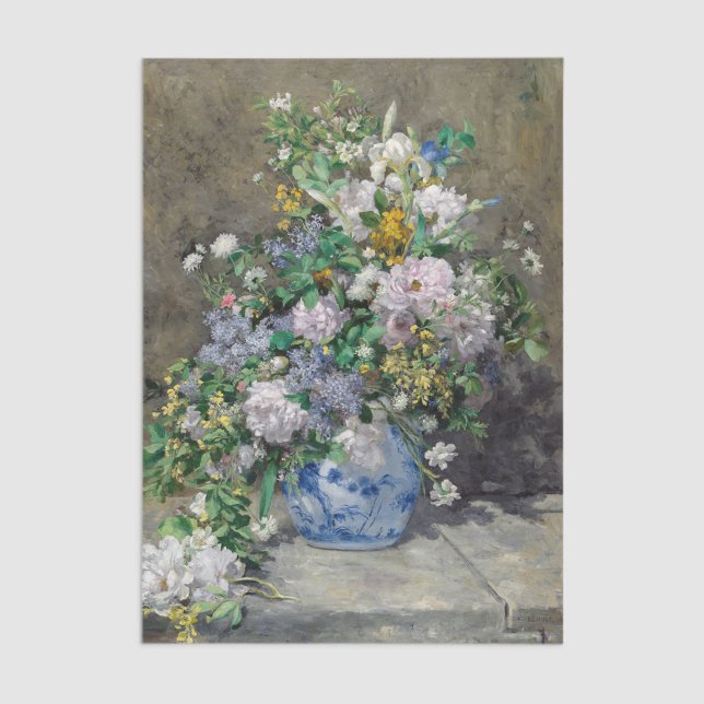 Papel De Seda Pierre-Auguste Renoir - Buquê Primavera (Criador carregado)