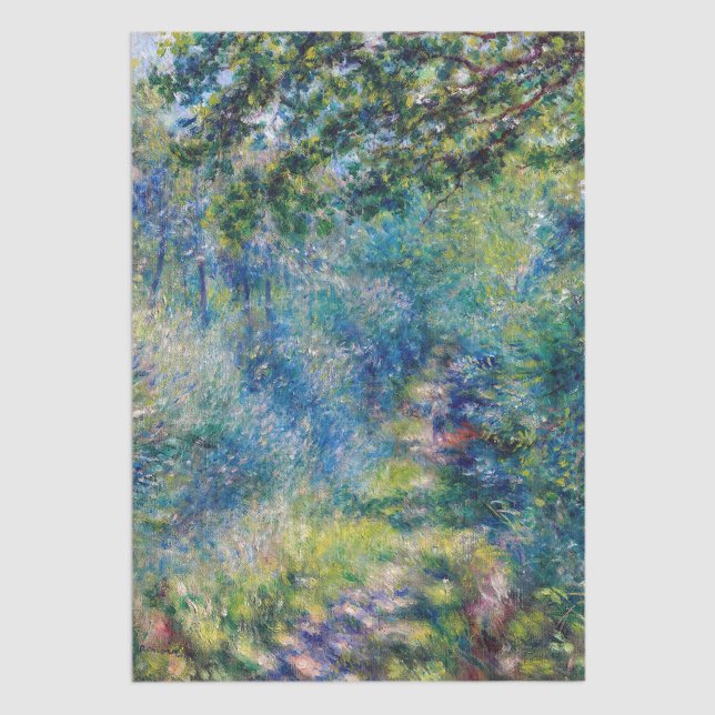Papel De Seda Pierre-Auguste Renoir - Caminho na Floresta (Criador carregado)