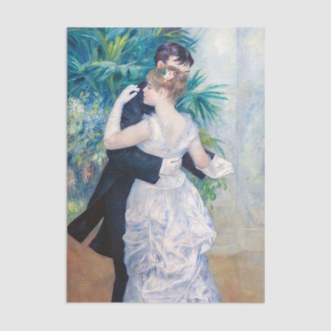 Papel De Seda Pierre-Auguste Renoir - Dança na Cidade (Criador carregado)