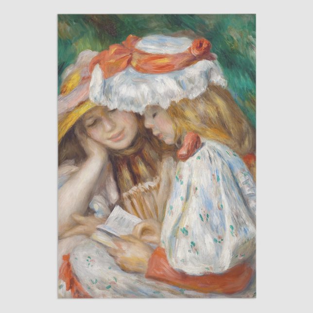 Papel De Seda Pierre-Auguste Renoir - Leitura De Duas Raparigas (Criador carregado)