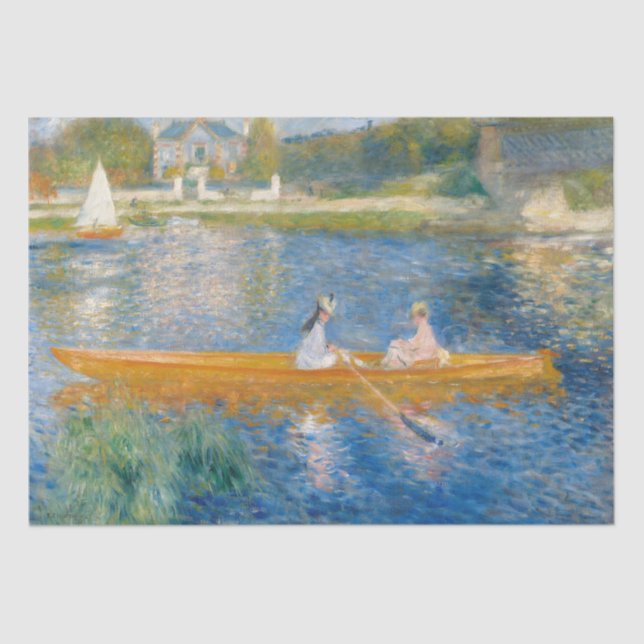 Papel De Seda Pierre-Auguste Renoir - O Skiff (Frente )