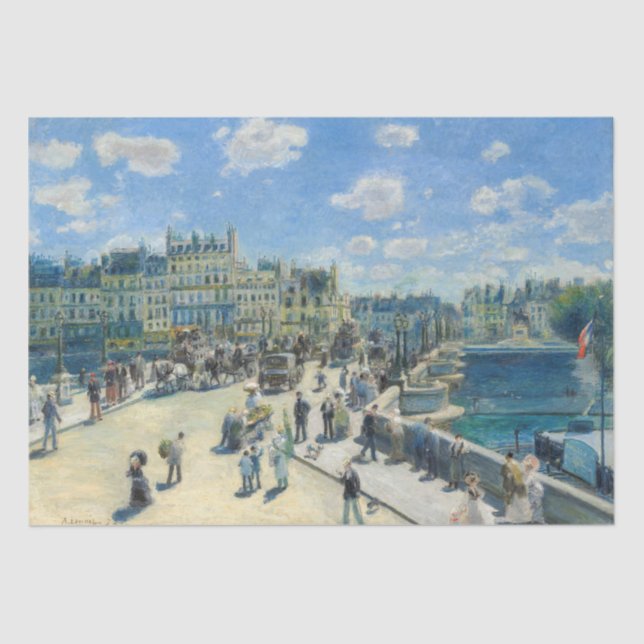 Papel De Seda Pierre-Auguste Renoir - Paris, Pont-Neuf (Frente )