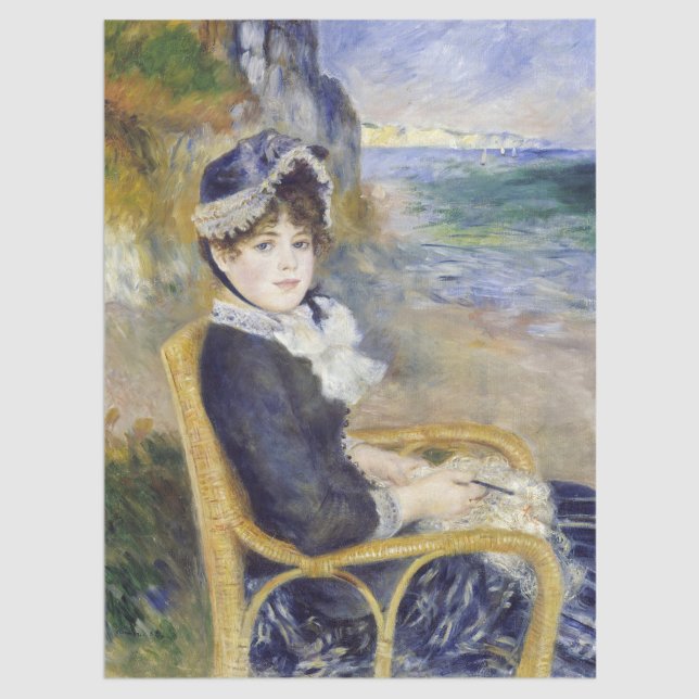 Papel De Seda Pierre-Auguste Renoir - Pelo Mar (Criador carregado)