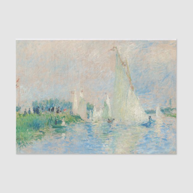 Papel De Seda Pierre-Auguste Renoir - Regatta na Argentina (Frente )