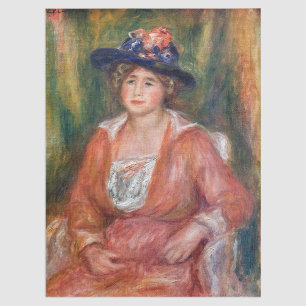 Papel De Seda Pierre-Auguste Renoir - Retrato da Mulher Sentada