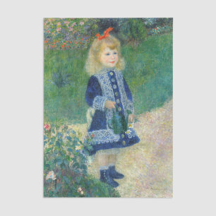 Papel De Seda Pierre-Auguste Renoir - Uma Menina com um Regador