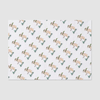 Papel De Seda Piggy on a scooter