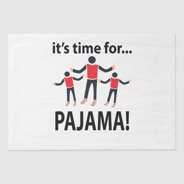 Papel De Seda Pijama É Hora do Pijama (Frente )