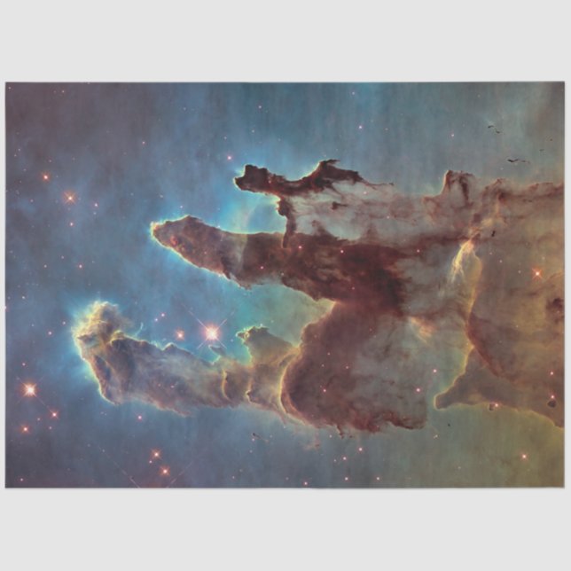 Papel De Seda Pilares da Criação, Espaço de Hubble da Nebulosa d (Frente )
