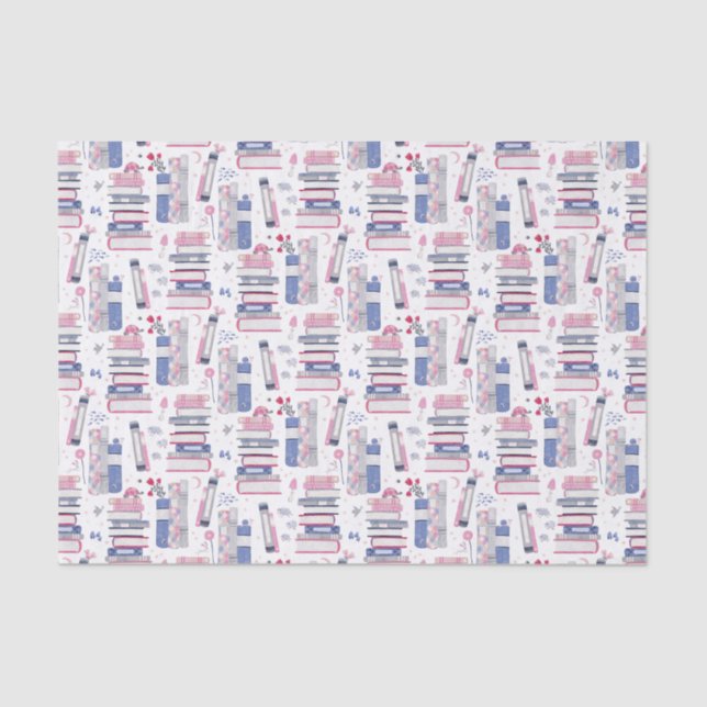 Papel De Seda Pilha de conto de fadas de Cinza branca (Frente )