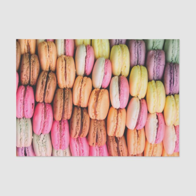 Papel De Seda Pilha de Macaroons (Frente )