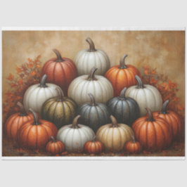 Papel De Seda Pilha de Pumpkins Decoupage