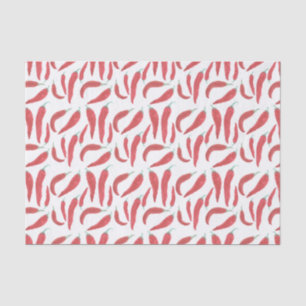 Papel De Seda pimentões encarnados da aguarela