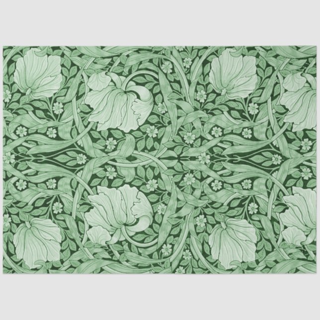 Papel De Seda Pimpernel Green, William Morris (Frente )