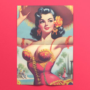 Papel De Seda Pin-up de Flamenco