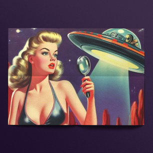 Papel De Seda Pin-up do Ufo