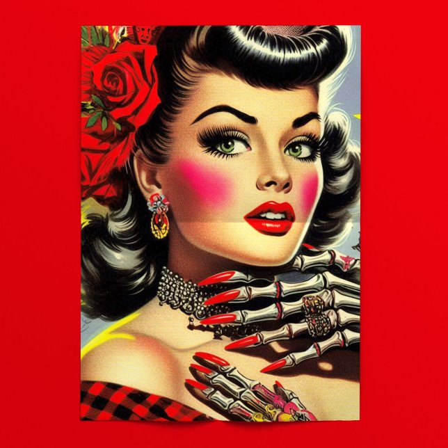 Papel De Seda Pin-up Kitsch Retro (Criador carregado)