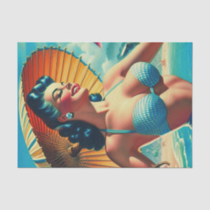 Papel De Seda Pin-up Vintage Bikini