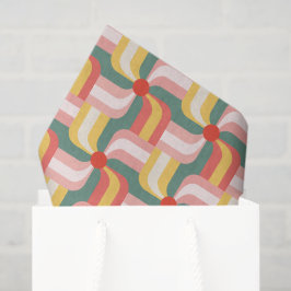 Papel De Seda Pinagens geométricas Abstrato coloridas