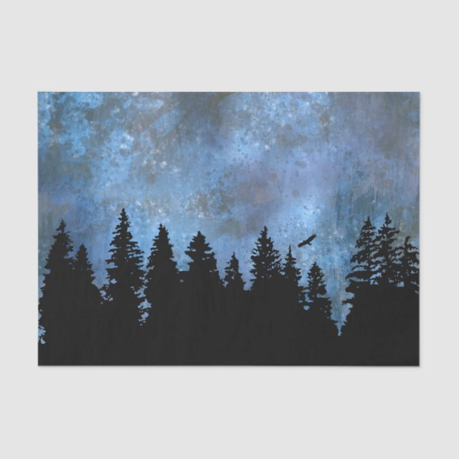 Papel De Seda Pine Forest Night (Frente )