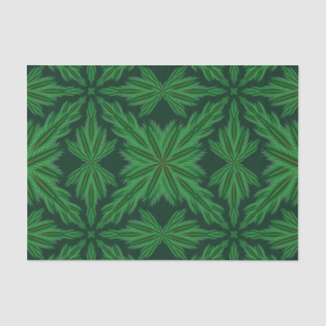 Papel De Seda Pine Mandala Forest Tissue Paper (Frente )