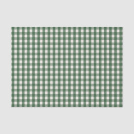 Papel De Seda Pine Needle Lane - Pine Green Gingham Pattern