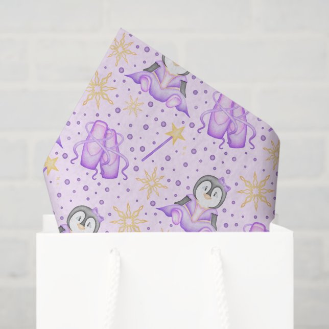 Papel De Seda Pinguim-Pinto-de-Açúcar de Natal (Sacola de presentes)