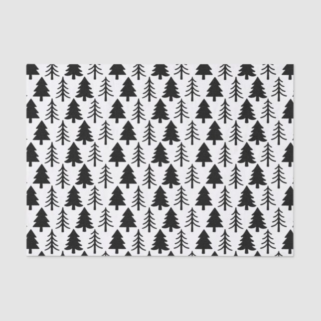 Papel De Seda Pinheiros de Natal (Frente )