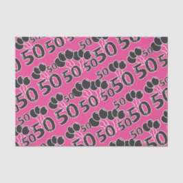 Papel De Seda PINK 50th Birthday Tissue Paper