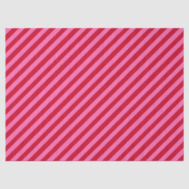 Papel De Seda Pink and Red Christmas Peppermint Stripes 