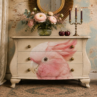Papel De Seda Pink Cockatoo Decoupage Tissue Paper