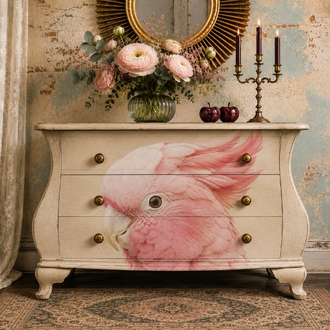 Papel De Seda Pink Cockatoo  Decoupage Tissue Paper (Criador carregado)