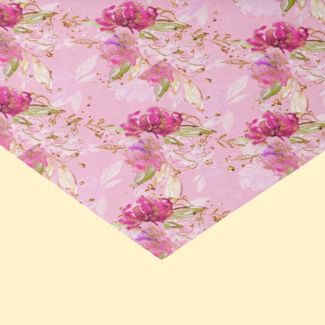 Papel De Seda Pink floral   (Criador carregado)