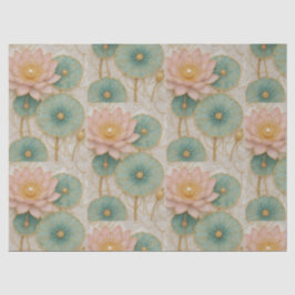 Papel De Seda Pink & Green Floral Tissue Paper