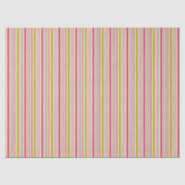 Papel De Seda Pink & green stripes