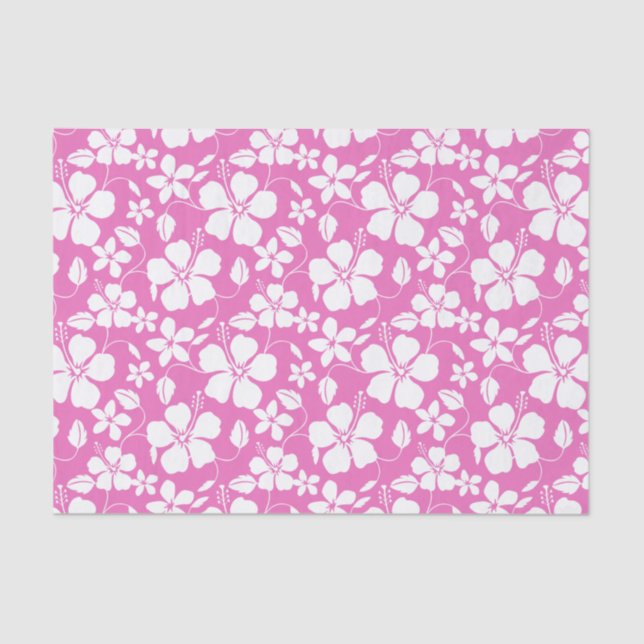 PAPEL DE SEDA PINK HAWAIIAN HULA (HIBISCUS) (Frente )