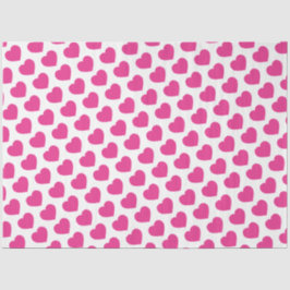 Papel De Seda Pink Heart Modern Sweet Love Notes Fun
