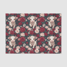 Papel De Seda Pink Highland Cow Yarn Rose