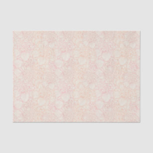 Papel De Seda Pink Peony Floral Patterno
