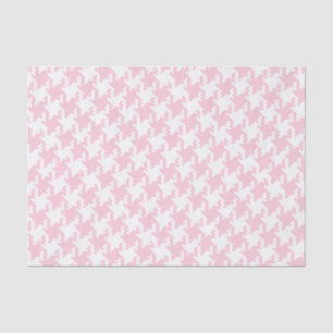 Papel De Seda Pink Pied-De-Poule Patterno Personalizado
