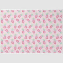 Pink Pineapple Watercolor Tissue & Craft Paper
