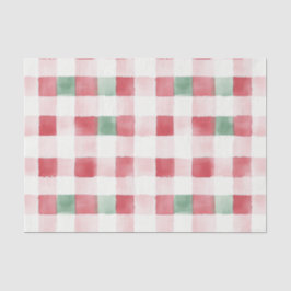 Papel De Seda Pink Red Green Retro Patterno Natal