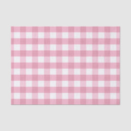Papel De Seda Pink & White Classic Gingham Pattern